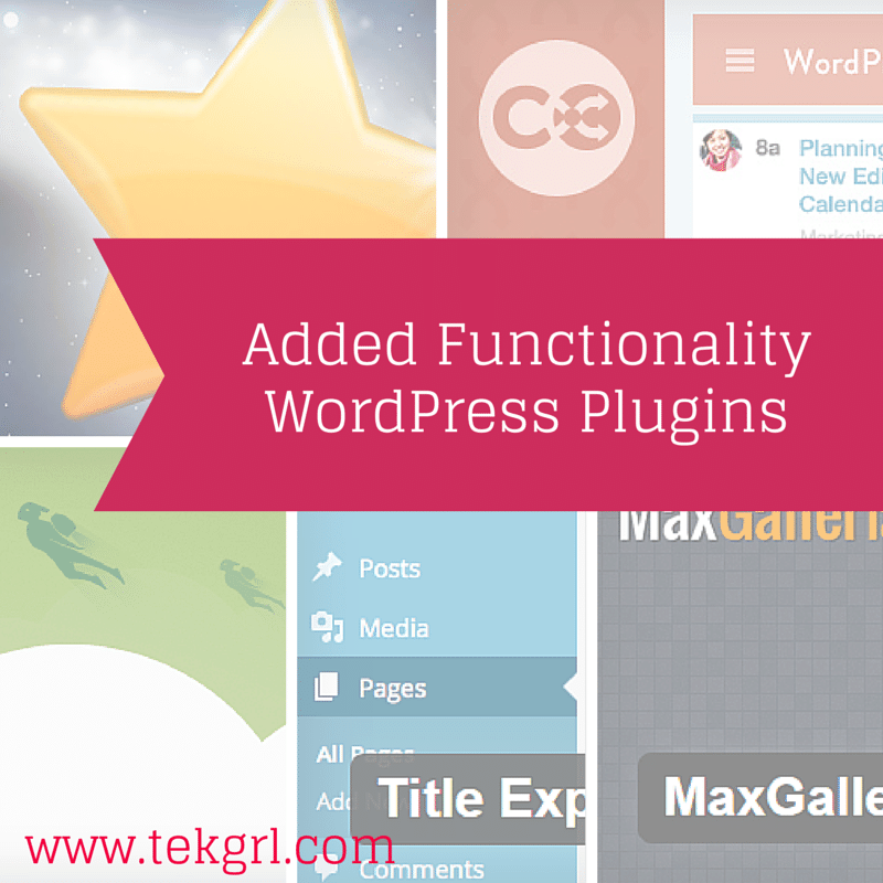 Added Functionality WordPress Plugins
