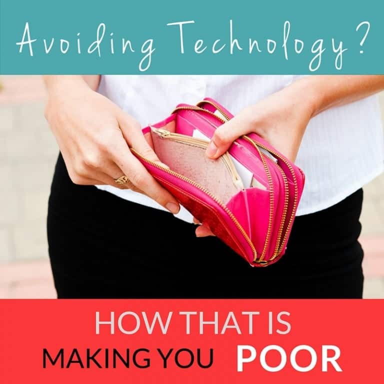 How Avoiding Technology is Making You Poor