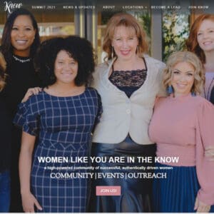 The Know Women website work