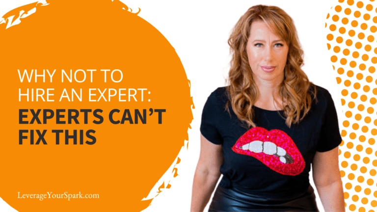 WHY NOT TO HIRE AN EXPERT: EXPERTS CAN’T FIX THIS