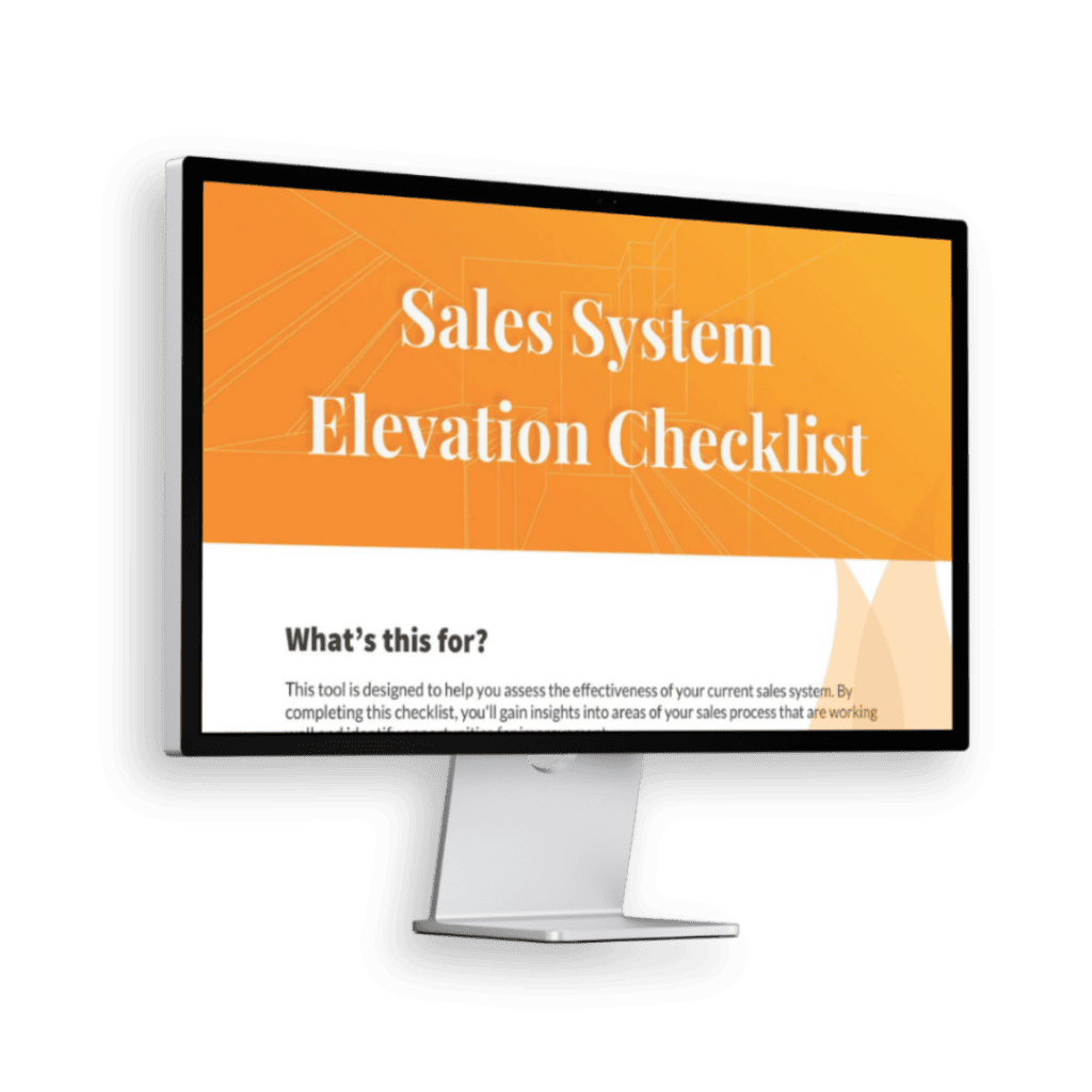 FieryFX Sales System Elevation Checklist